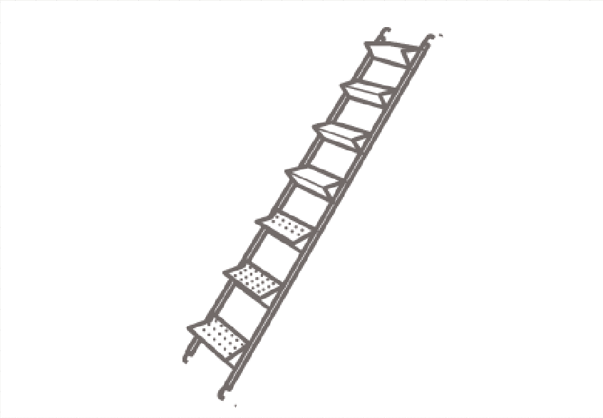 鋼製階段2546mm